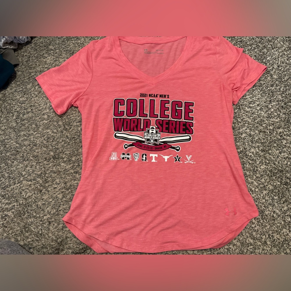 Under Armour Heathered Coral Tee
